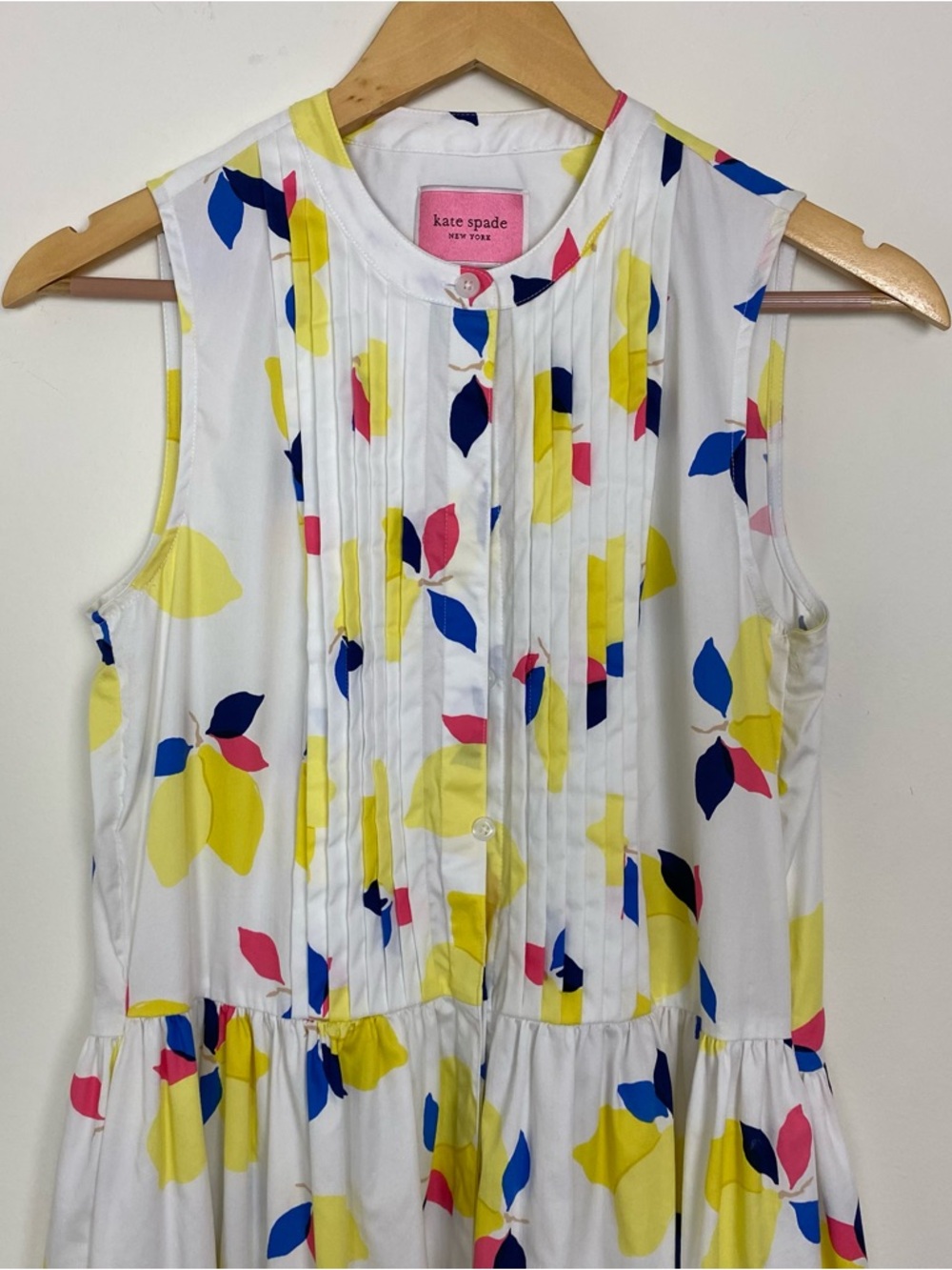 Kate Spade Lemon zest dress Sz S - Picture 3 of 14